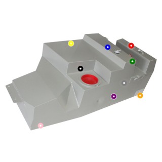 Long range fuel tank ze stali aluminiowanej 150 L TR75L